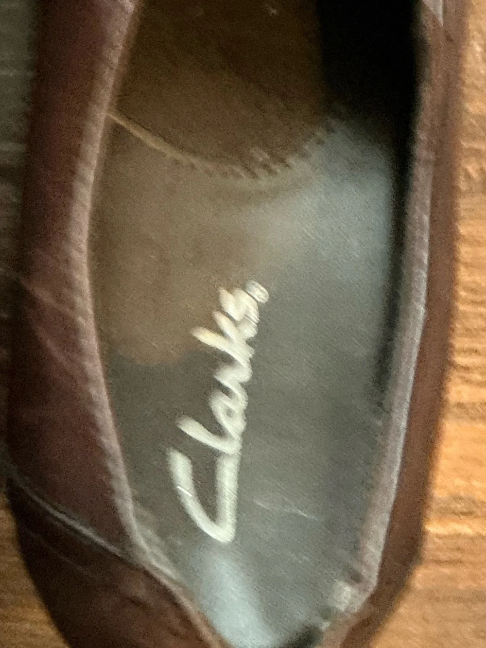 Clarks Partridge Brown Leather Block Heel Loafers Women’s Size 6M